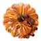 Glitzhome® Large Glass Pumpkin, Multicolor Stripes